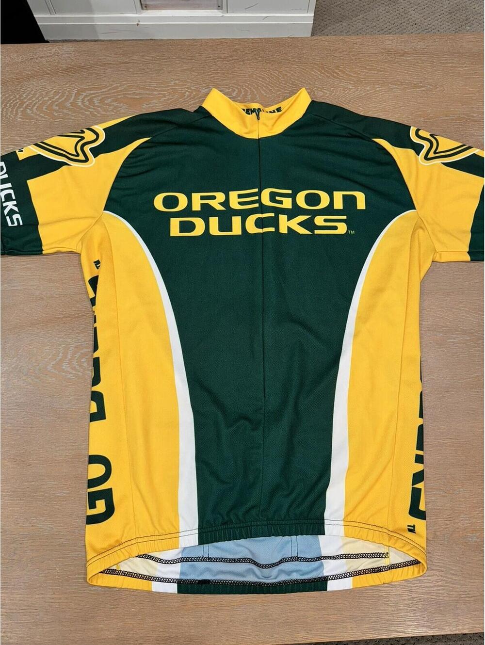 ADRENALINE PELLA Cycle JERSEY Size XL Poly BIKE Bicycle OREGON DUCKS FOOTBALL